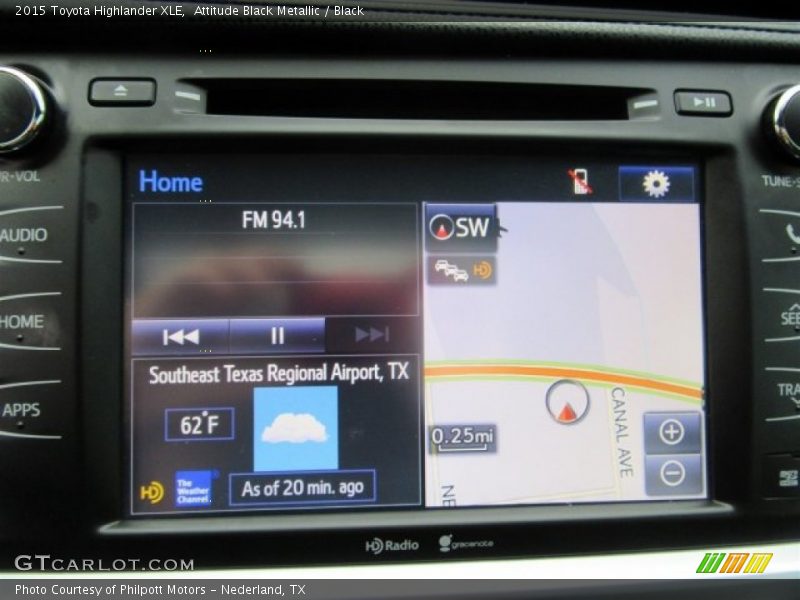 Attitude Black Metallic / Black 2015 Toyota Highlander XLE