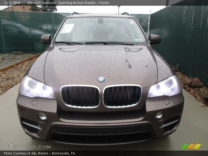 Sparkling Bronze Metallic / Oyster 2012 BMW X5 xDrive35i Premium