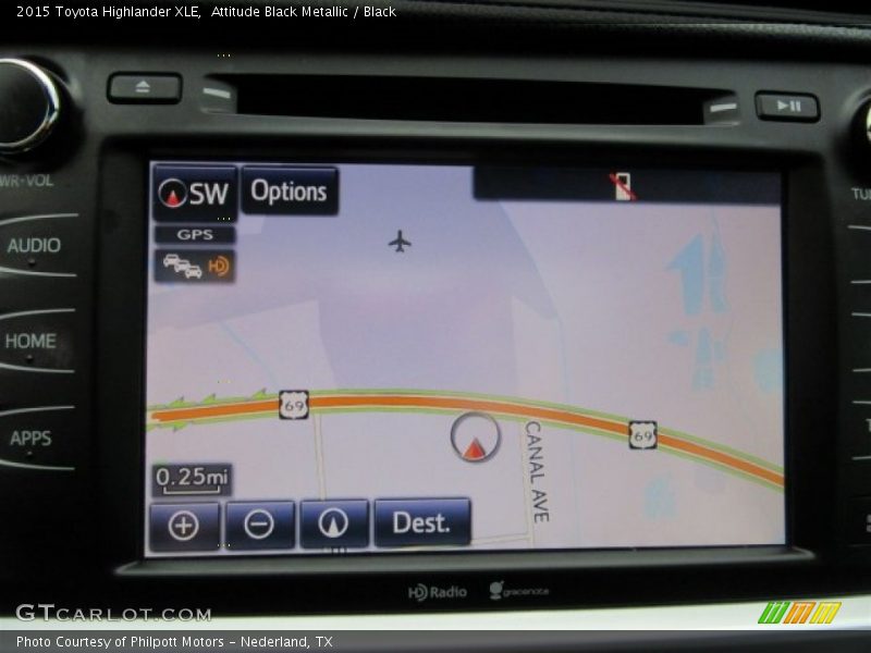 Attitude Black Metallic / Black 2015 Toyota Highlander XLE