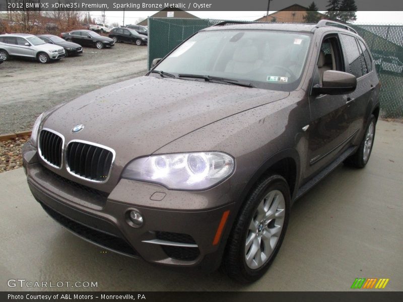 Sparkling Bronze Metallic / Oyster 2012 BMW X5 xDrive35i Premium