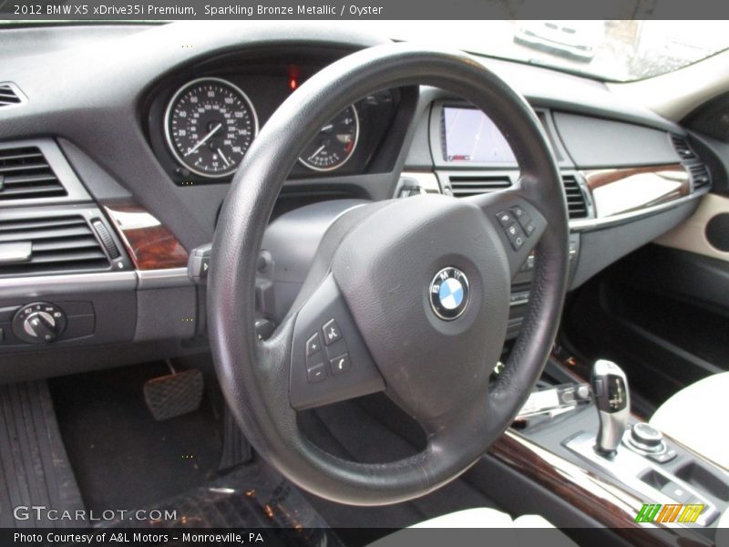 Sparkling Bronze Metallic / Oyster 2012 BMW X5 xDrive35i Premium