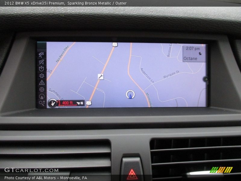 Sparkling Bronze Metallic / Oyster 2012 BMW X5 xDrive35i Premium