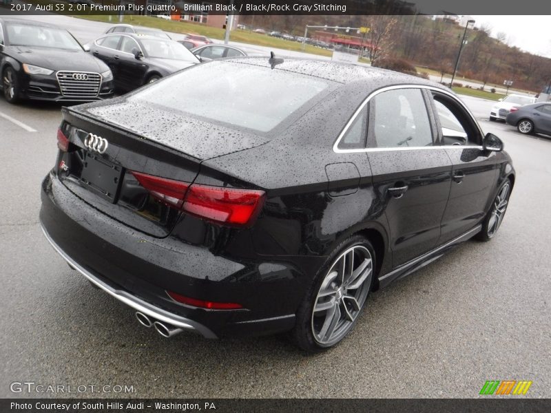 Brilliant Black / Black/Rock Gray Stitching 2017 Audi S3 2.0T Premium Plus quattro