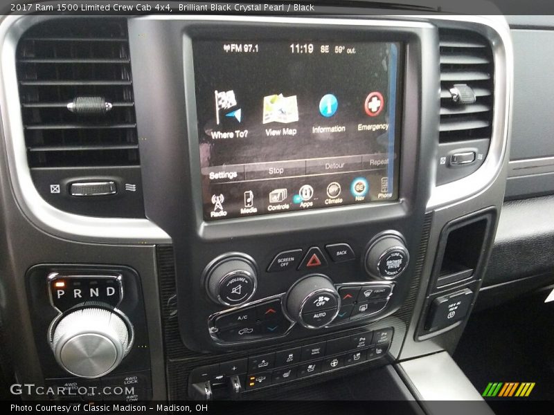 Controls of 2017 1500 Limited Crew Cab 4x4