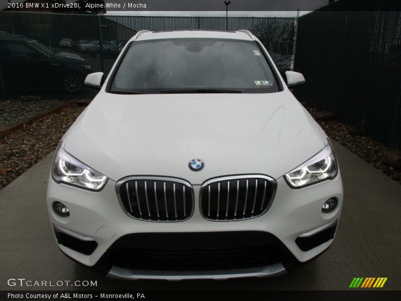 Alpine White / Mocha 2016 BMW X1 xDrive28i