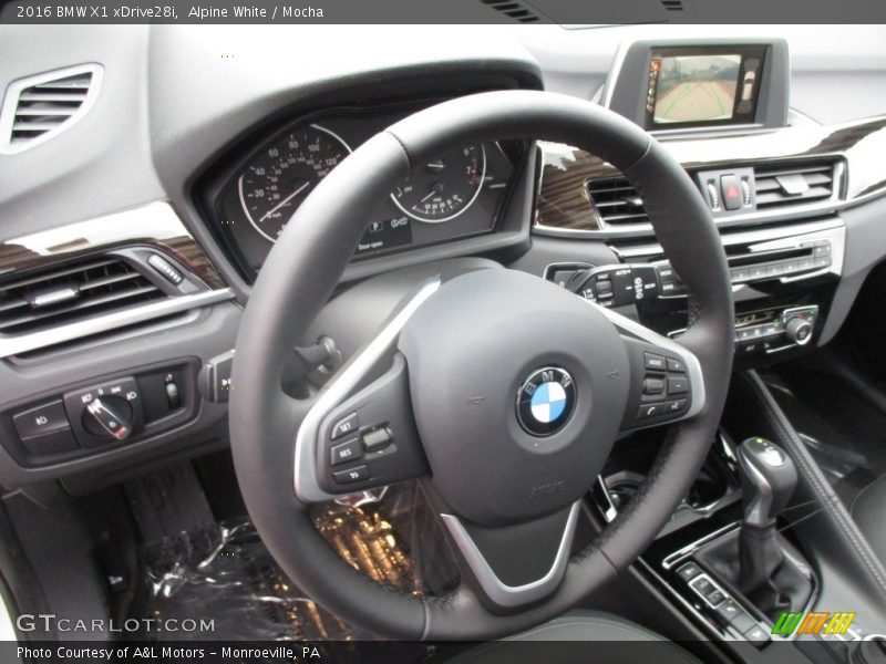 Alpine White / Mocha 2016 BMW X1 xDrive28i