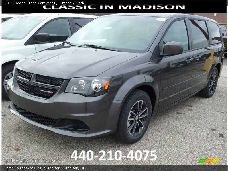 Granite / Black 2017 Dodge Grand Caravan SE
