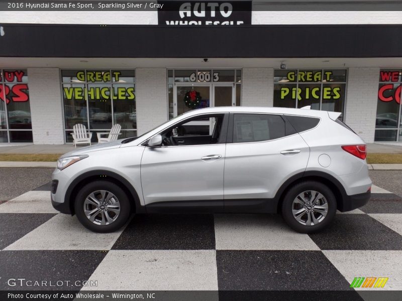 Sparkling Silver / Gray 2016 Hyundai Santa Fe Sport