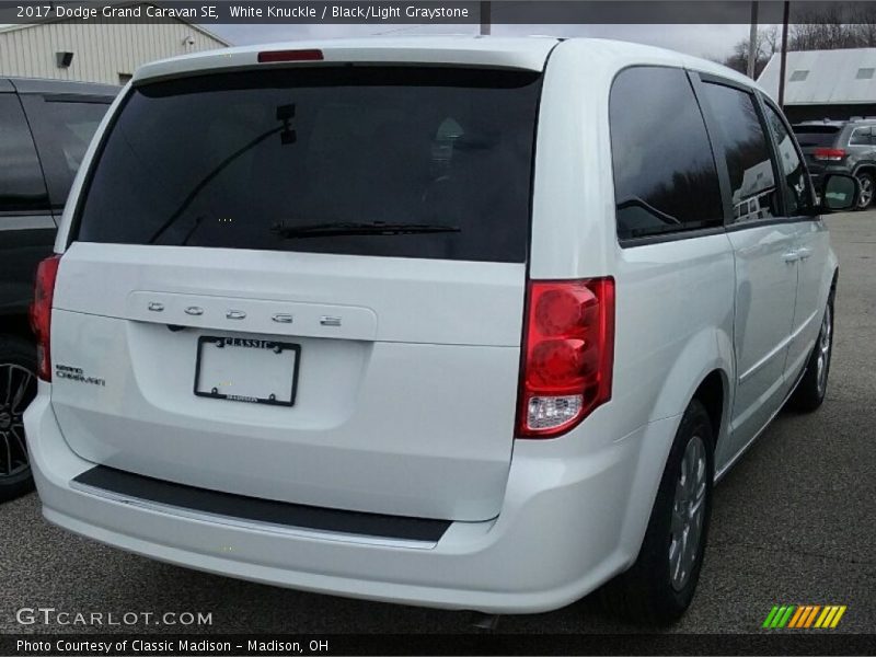 White Knuckle / Black/Light Graystone 2017 Dodge Grand Caravan SE
