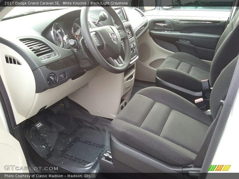 White Knuckle / Black/Light Graystone 2017 Dodge Grand Caravan SE