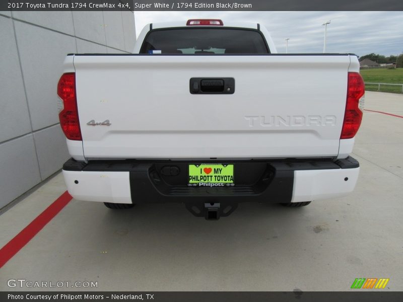 Super White / 1794 Edition Black/Brown 2017 Toyota Tundra 1794 CrewMax 4x4