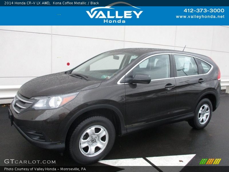 Kona Coffee Metallic / Black 2014 Honda CR-V LX AWD