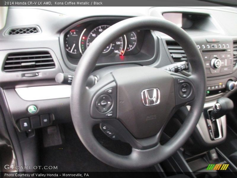 Kona Coffee Metallic / Black 2014 Honda CR-V LX AWD