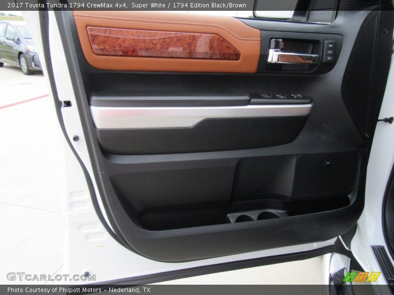 Super White / 1794 Edition Black/Brown 2017 Toyota Tundra 1794 CrewMax 4x4