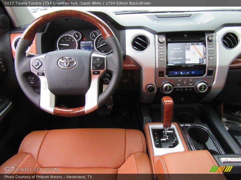 Super White / 1794 Edition Black/Brown 2017 Toyota Tundra 1794 CrewMax 4x4