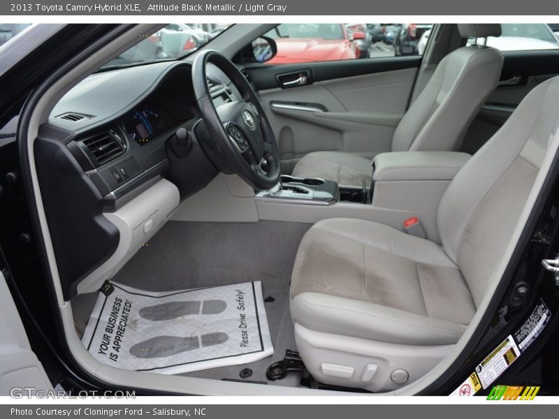 Attitude Black Metallic / Light Gray 2013 Toyota Camry Hybrid XLE