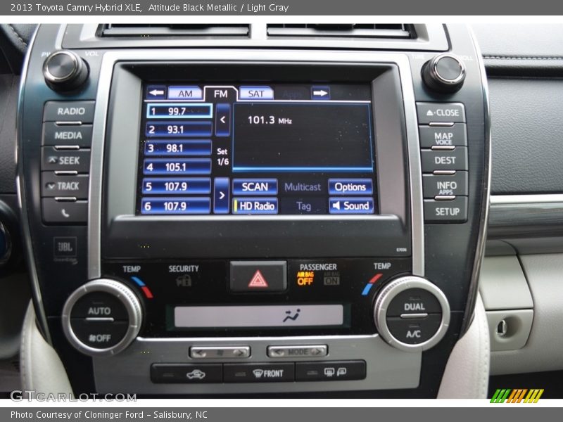 Attitude Black Metallic / Light Gray 2013 Toyota Camry Hybrid XLE