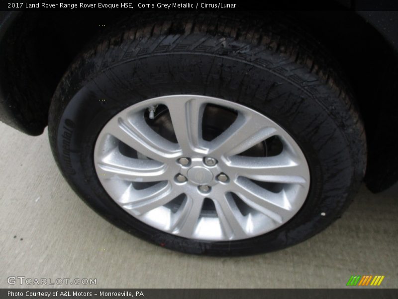 Corris Grey Metallic / Cirrus/Lunar 2017 Land Rover Range Rover Evoque HSE
