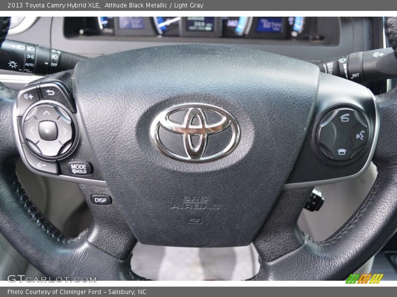 Attitude Black Metallic / Light Gray 2013 Toyota Camry Hybrid XLE