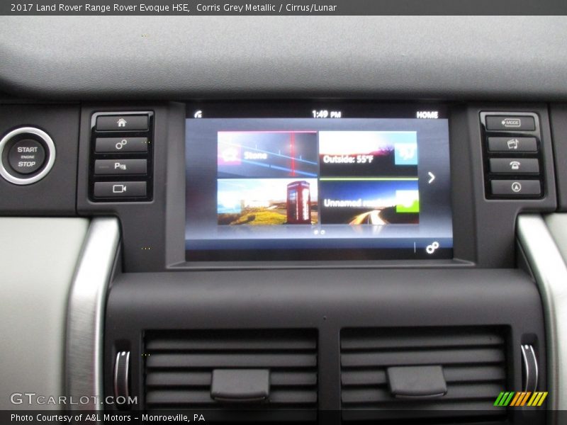 Corris Grey Metallic / Cirrus/Lunar 2017 Land Rover Range Rover Evoque HSE