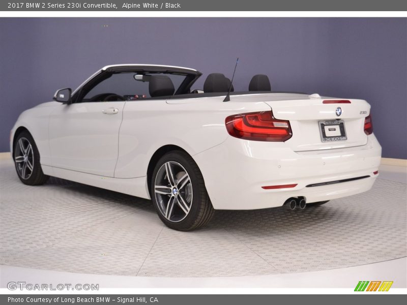 Alpine White / Black 2017 BMW 2 Series 230i Convertible