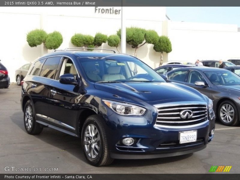 Hermosa Blue / Wheat 2015 Infiniti QX60 3.5 AWD