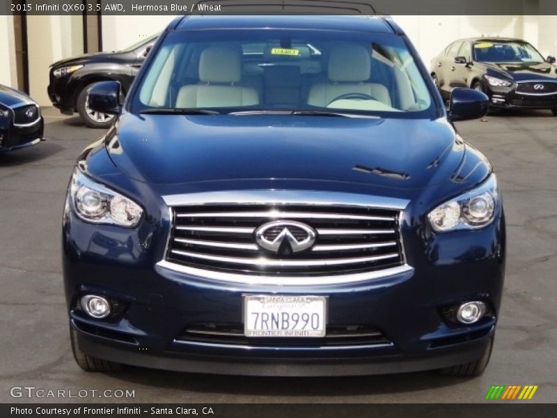 Hermosa Blue / Wheat 2015 Infiniti QX60 3.5 AWD