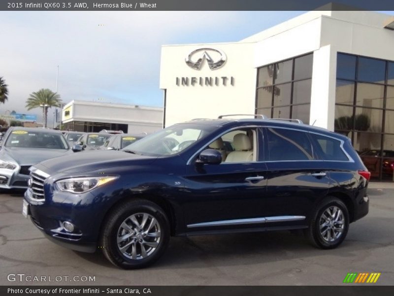 Hermosa Blue / Wheat 2015 Infiniti QX60 3.5 AWD
