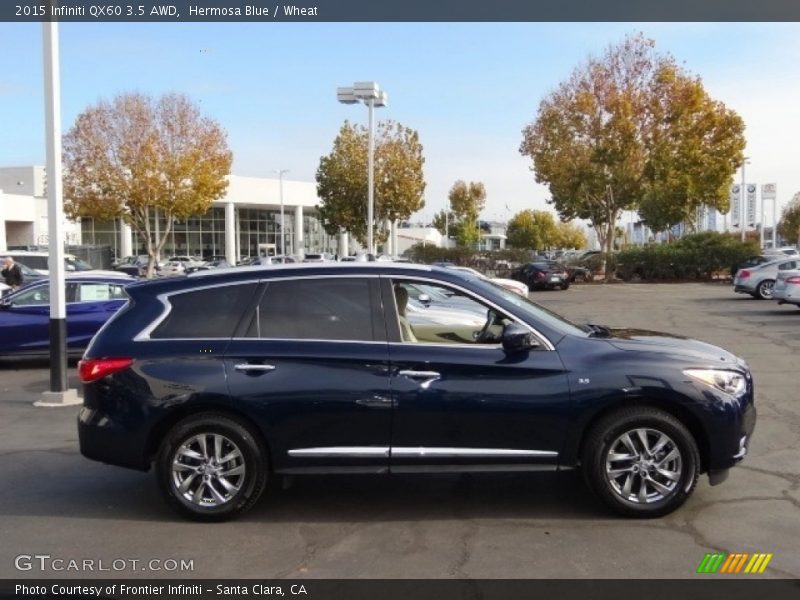 Hermosa Blue / Wheat 2015 Infiniti QX60 3.5 AWD