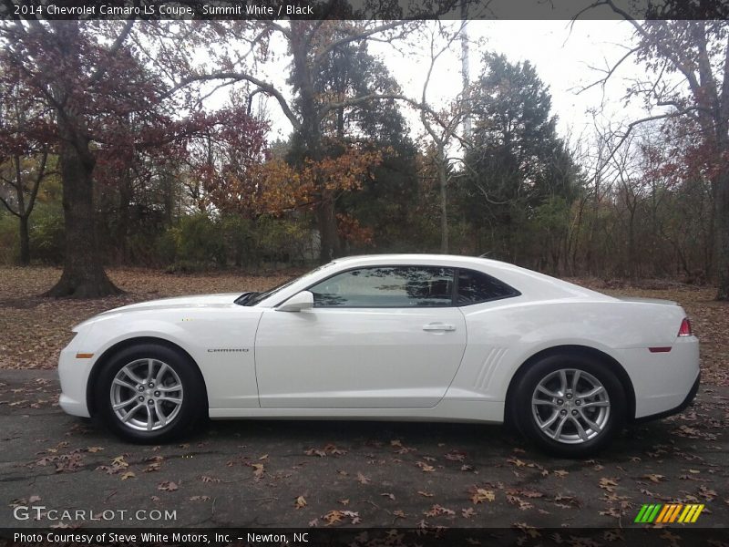 Summit White / Black 2014 Chevrolet Camaro LS Coupe