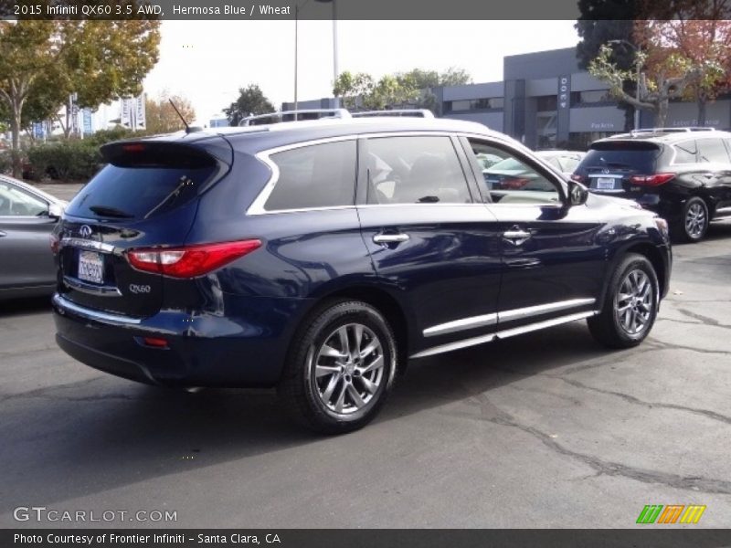 Hermosa Blue / Wheat 2015 Infiniti QX60 3.5 AWD
