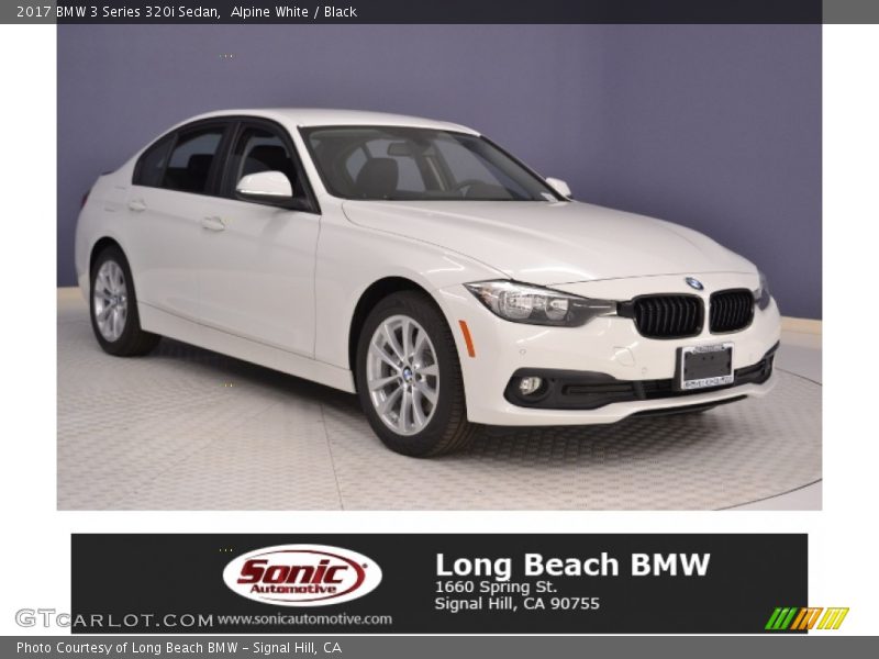 Alpine White / Black 2017 BMW 3 Series 320i Sedan