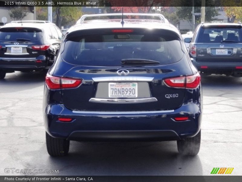 Hermosa Blue / Wheat 2015 Infiniti QX60 3.5 AWD