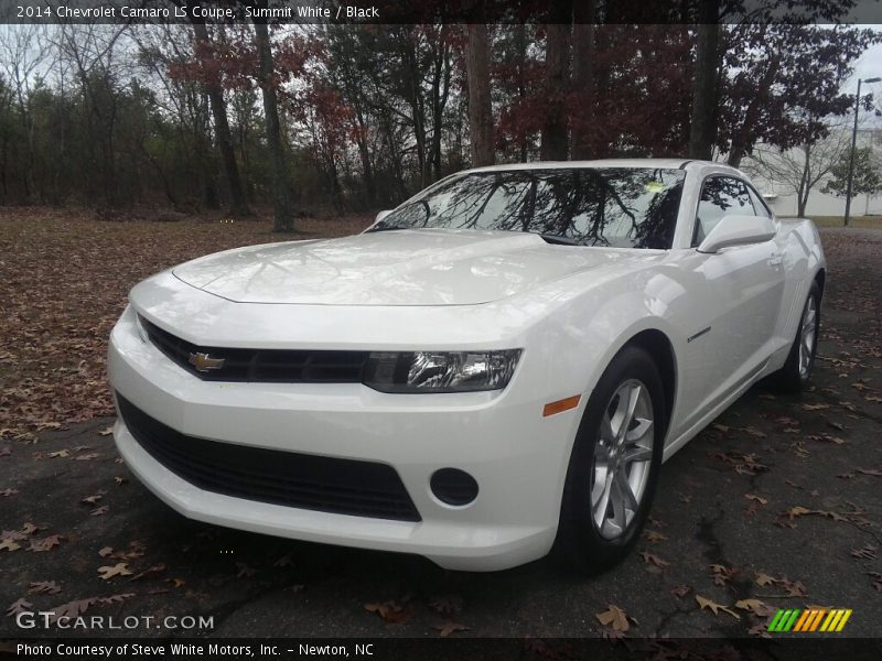 Summit White / Black 2014 Chevrolet Camaro LS Coupe