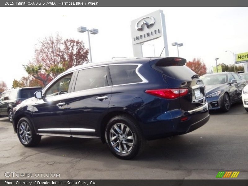 Hermosa Blue / Wheat 2015 Infiniti QX60 3.5 AWD