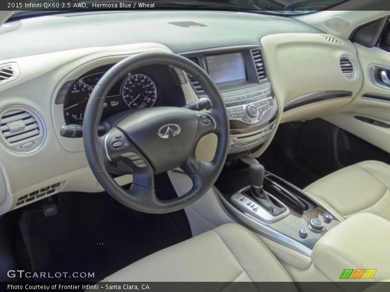 Hermosa Blue / Wheat 2015 Infiniti QX60 3.5 AWD