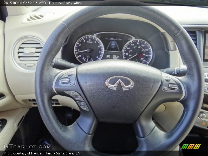 Hermosa Blue / Wheat 2015 Infiniti QX60 3.5 AWD