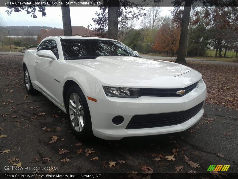 Summit White / Black 2014 Chevrolet Camaro LS Coupe
