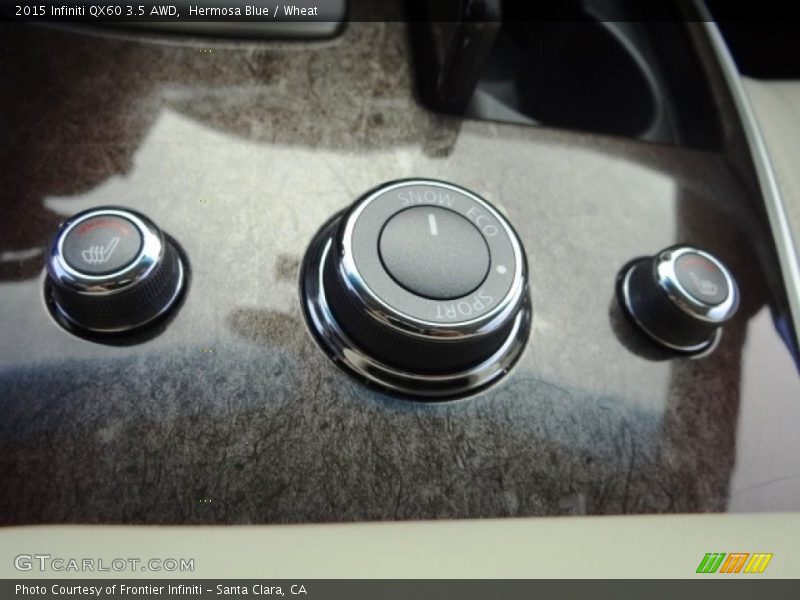 Hermosa Blue / Wheat 2015 Infiniti QX60 3.5 AWD