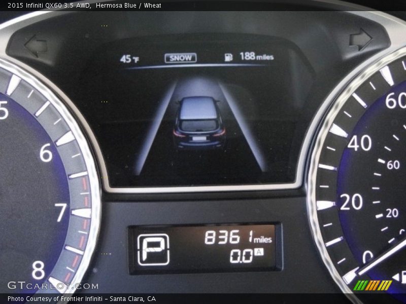 Hermosa Blue / Wheat 2015 Infiniti QX60 3.5 AWD