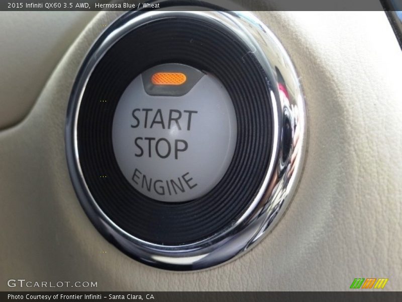 Hermosa Blue / Wheat 2015 Infiniti QX60 3.5 AWD