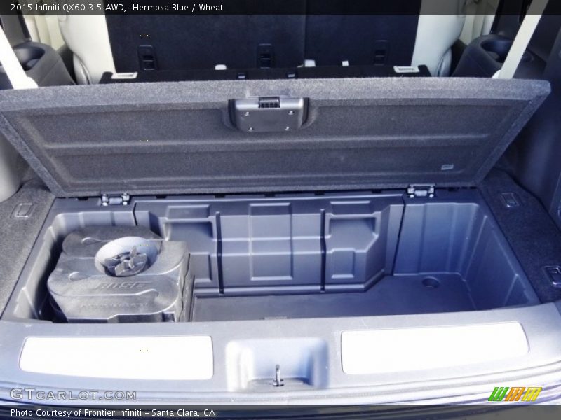 Hermosa Blue / Wheat 2015 Infiniti QX60 3.5 AWD