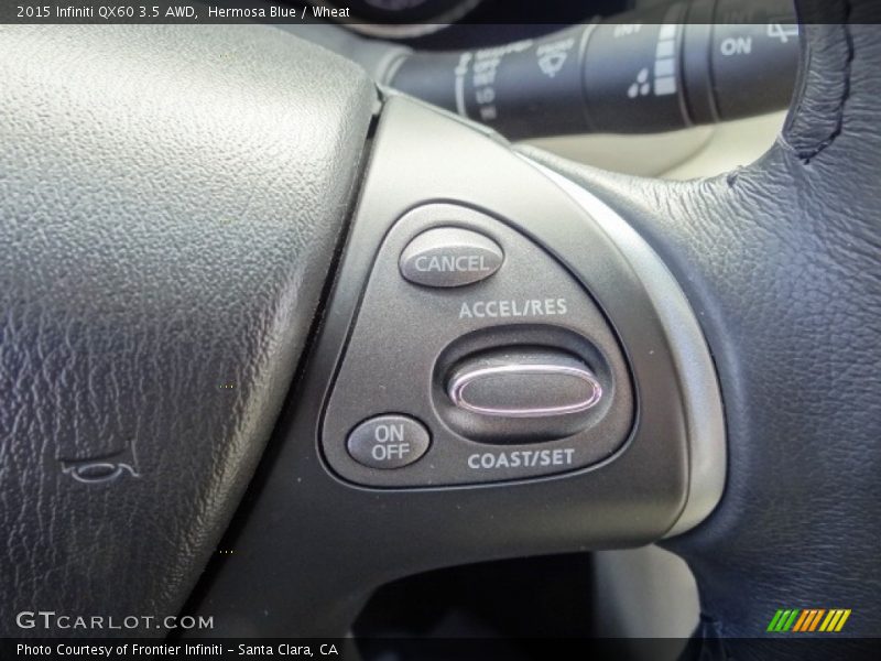 Hermosa Blue / Wheat 2015 Infiniti QX60 3.5 AWD