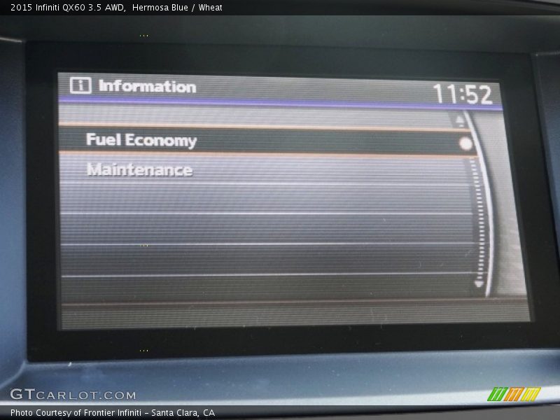 Hermosa Blue / Wheat 2015 Infiniti QX60 3.5 AWD