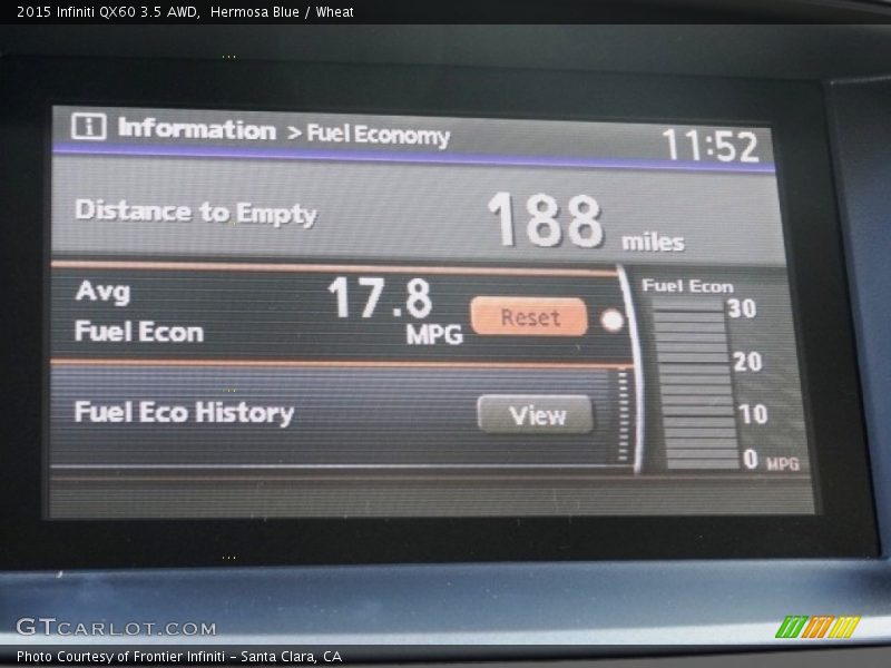 Hermosa Blue / Wheat 2015 Infiniti QX60 3.5 AWD