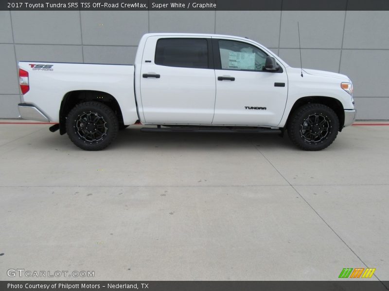 Super White / Graphite 2017 Toyota Tundra SR5 TSS Off-Road CrewMax