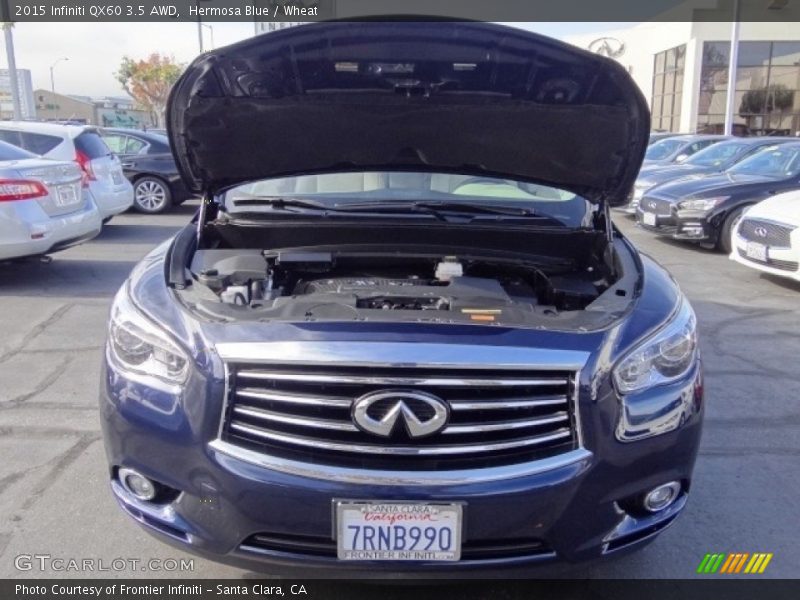 Hermosa Blue / Wheat 2015 Infiniti QX60 3.5 AWD