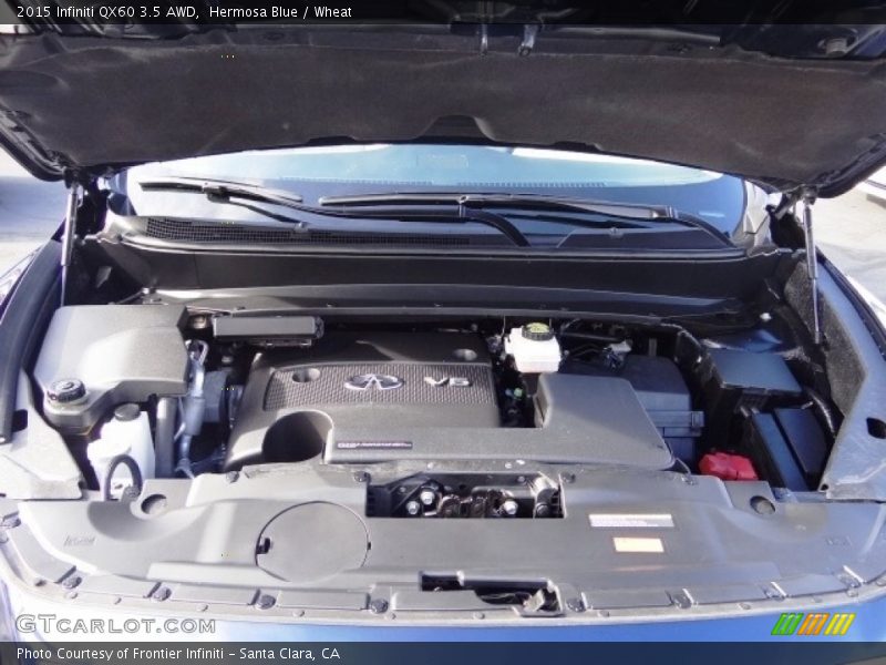 Hermosa Blue / Wheat 2015 Infiniti QX60 3.5 AWD