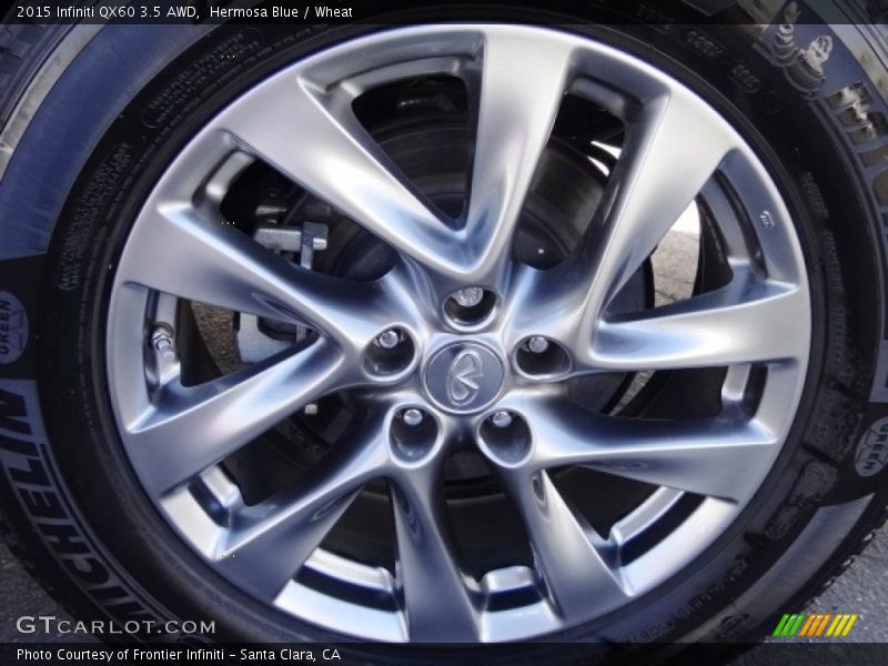 Hermosa Blue / Wheat 2015 Infiniti QX60 3.5 AWD