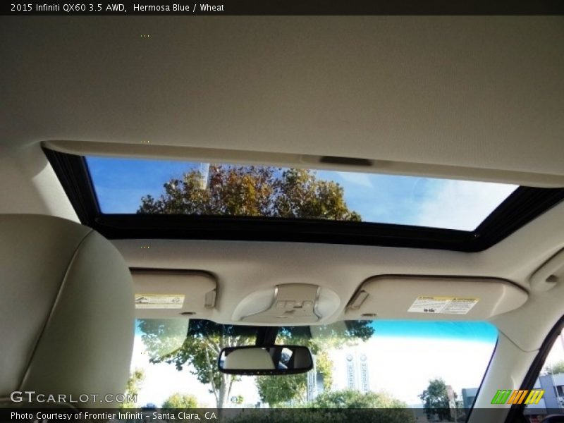 Hermosa Blue / Wheat 2015 Infiniti QX60 3.5 AWD